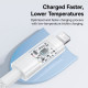 Baseus Data Cable Gem (P10373001211 00) USB C to Lightning, Fast Charging 20W, 1m Moon White Baseus Data Cable Gem (P10373001211 00) USB C to Lightning, Fast Charging 20W, 1m Moon White