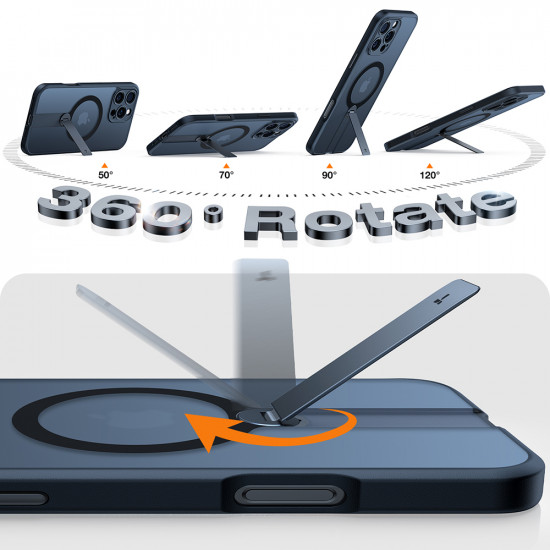 Torras  Pstand Spin MagSafe  iPhone 16 Pro Max  Black