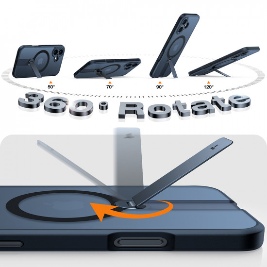 Torras  Pstand Spin MagSafe  iPhone 16  Black