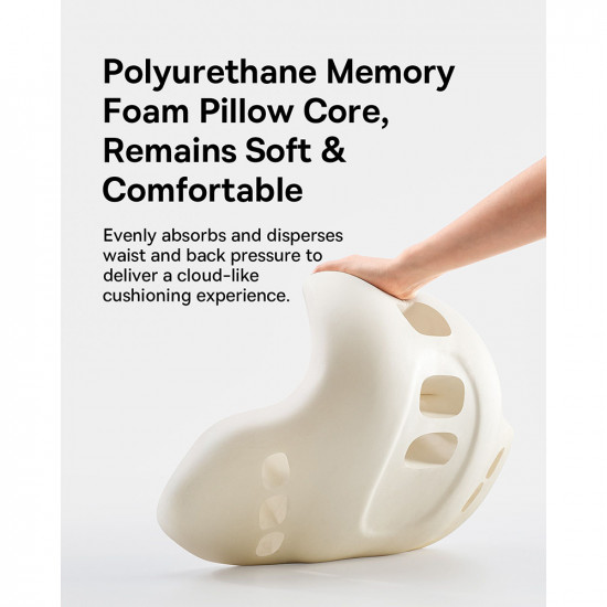 Baseus  Lumbar Pillow PrimeTrip VH1 (C20069000121 00)  for Travelling, Breathable Car Lumbar Support Pillow  Cosmic Black