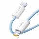 Baseus  Data Cable Dynamic 4 Series (P10381400311 01)  Type C, Fast Charge, 100W, 480Mbps, Smart Chip, 2m  Blue