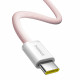 Baseus  Data Cable Dynamic 4 Series (P10381400411 01)  Type C, Fast Charge, 100W, 480Mbps, Smart Chip, 2m  Pink