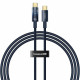 Baseus  Data Cable Explorer (P10319704321 00)  Type C, Fast Charge, 100W, with Auto Shutdown, Naylon, 1m  Deepsea Blue