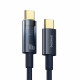Baseus  Data Cable Explorer (P10319704321 00)  Type C, Fast Charge, 100W, with Auto Shutdown, Naylon, 1m  Deepsea Blue