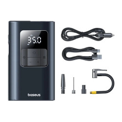 Baseus  Car Compressor PrimeTrip VA1 (C11169001121 00)  Wired & Wireless, with Flashlight, 6000mAh, Power Bank, 75W  Black Baseus  Car Compressor PrimeTrip VA1 (C11169001121 00)  Wired & Wireless, with Flashlight, 6000mAh, Power Bank, 75W  Black