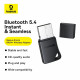 Baseus Wireless Adapter Encok BA04+ (A10082600121 00) for Windows, Bluetooth 5.4, Plug&Play, Ultra Low Latency Black Baseus Wireless Adapter Encok BA04+ (A10082600121 00) for Windows, Bluetooth 5.4, Plug&Play, Ultra Low Latency Black