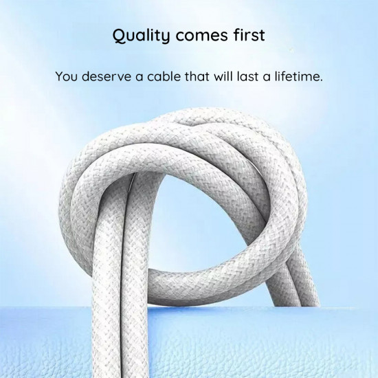 Lito  Data Cable (LD04)  Type C to Lightning Fast Charging PD60W, 1m  White