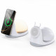 Duzzona  2in1 Charging Station (W26)  with Magnetic Detachable Night Light, Type C, 300mAh, 15W  White