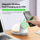 Duzzona  2in1 Charging Station (W26)  with Magnetic Detachable Night Light, Type C, 300mAh, 15W  White