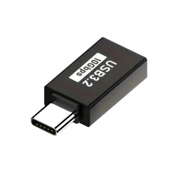 Techsuit  OTG Adapter AluCoreX (A14)  USB to Type C, 10Gbps, Plug and Play, Aluminum Alloy, Fast Data Transfer  Black Techsuit  OTG Adapter AluCoreX (A14)  USB to Type C, 10Gbps, Plug and Play, Aluminum Alloy, Fast Data Transfer  Black
