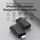 Techsuit Premium OTG Adapter AluVoltX (A18) USB to Lightning, Plug and Play, Aluminum Alloy, Fast Data Transfer Black Techsuit Premium OTG Adapter AluVoltX (A18) USB to Lightning, Plug and Play, Aluminum Alloy, Fast Data Transfer Black