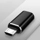Techsuit  (3 pack) Premium OTG Adapter TriFlashX (A19)  3x Type C to USB/Micro USB/Lightning, Aluminum Alloy  Black