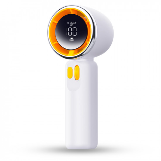 Techsuit Premium Portable Mini Fan (Z11) with LED Digital Display, USB C Rechargeable, 100 Wind Speeds White Techsuit Premium Portable Mini Fan (Z11) with LED Digital Display, USB C Rechargeable, 100 Wind Speeds White