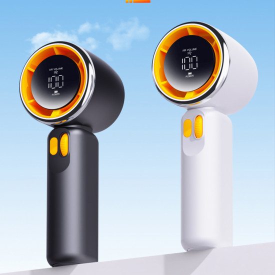 Techsuit Premium Portable Mini Fan (Z11) with LED Digital Display, USB C Rechargeable, 100 Wind Speeds White Techsuit Premium Portable Mini Fan (Z11) with LED Digital Display, USB C Rechargeable, 100 Wind Speeds White