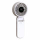Techsuit  Premium Mini Hand Fan (A10)  with LED Digital Display, USB C Rechargeable, 100 Wind Speeds, 5400RPM  White
