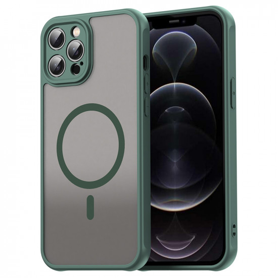 Techsuit HaloFrost II MagSafe iPhone 12 Pro Max Green Techsuit HaloFrost II MagSafe iPhone 12 Pro Max Green