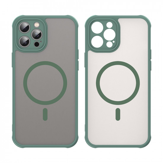 Techsuit HaloFrost II MagSafe iPhone 12 Pro Max Green Techsuit HaloFrost II MagSafe iPhone 12 Pro Max Green