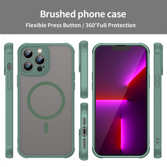 Techsuit HaloFrost II MagSafe iPhone 13 Pro Max Green Techsuit HaloFrost II MagSafe iPhone 13 Pro Max Green