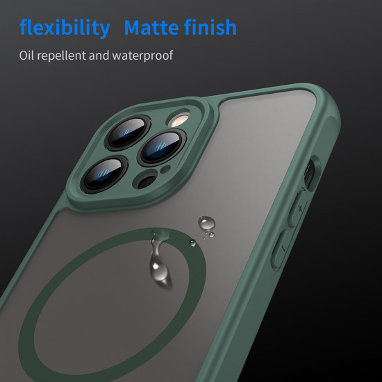 Techsuit HaloFrost II MagSafe iPhone 13 Pro Max Green Techsuit HaloFrost II MagSafe iPhone 13 Pro Max Green