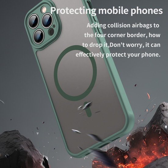 Techsuit HaloFrost II MagSafe iPhone 13 Pro Max Green Techsuit HaloFrost II MagSafe iPhone 13 Pro Max Green