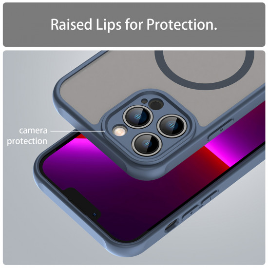 Techsuit  HaloFrost II MagSafe  iPhone 13 Pro Max  Navy Blue