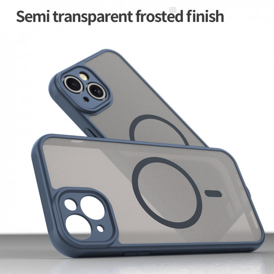 Techsuit HaloFrost II MagSafe iPhone 14 Plus Navy Blue Techsuit HaloFrost II MagSafe iPhone 14 Plus Navy Blue