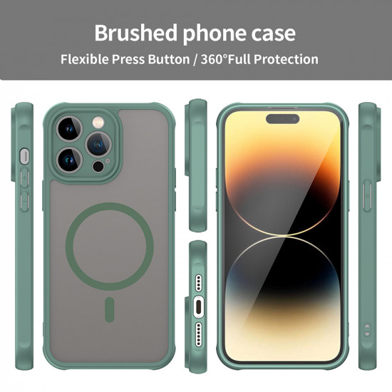 Techsuit HaloFrost II MagSafe iPhone 14 Pro Green Techsuit HaloFrost II MagSafe iPhone 14 Pro Green