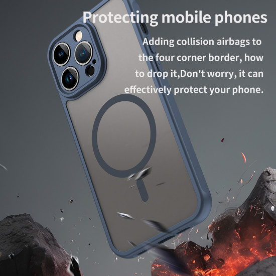 Techsuit  HaloFrost II MagSafe  iPhone 14 Pro  Navy Blue