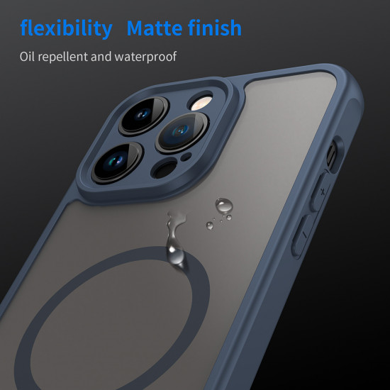 Techsuit  HaloFrost II MagSafe  iPhone 14 Pro  Navy Blue