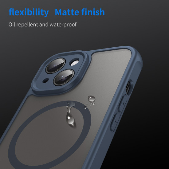 Techsuit  HaloFrost II MagSafe  iPhone 15 Plus  Navy Blue