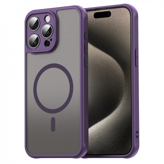 Techsuit HaloFrost II MagSafe iPhone 15 Pro Max Purple Techsuit HaloFrost II MagSafe iPhone 15 Pro Max Purple