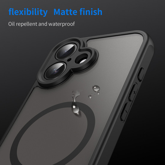 Techsuit HaloFrost II MagSafe iPhone 16 Black Techsuit HaloFrost II MagSafe iPhone 16 Black