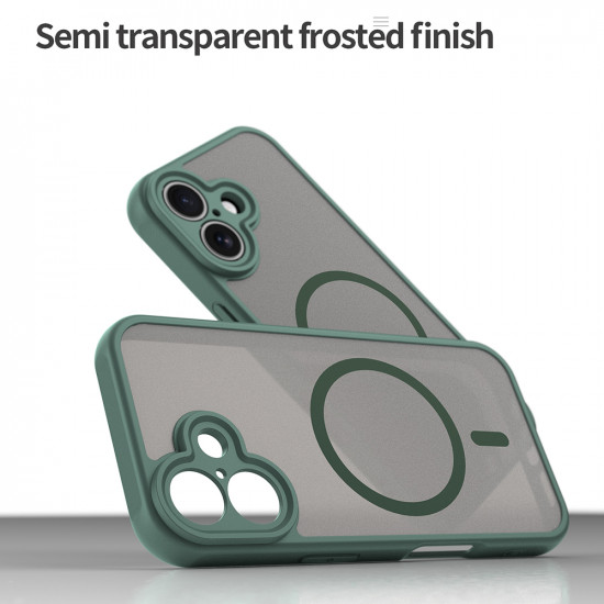 Techsuit HaloFrost II MagSafe iPhone 16 Green Techsuit HaloFrost II MagSafe iPhone 16 Green