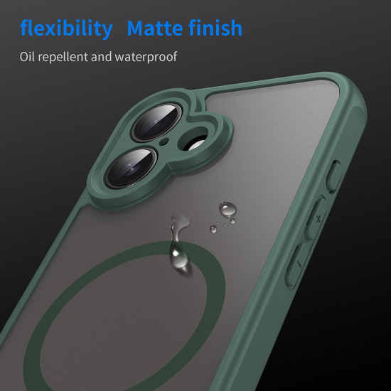 Techsuit HaloFrost II MagSafe iPhone 16 Green Techsuit HaloFrost II MagSafe iPhone 16 Green
