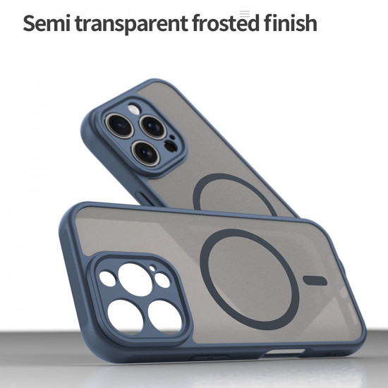 Techsuit HaloFrost II MagSafe iPhone 16 Pro Navy Blue Techsuit HaloFrost II MagSafe iPhone 16 Pro Navy Blue