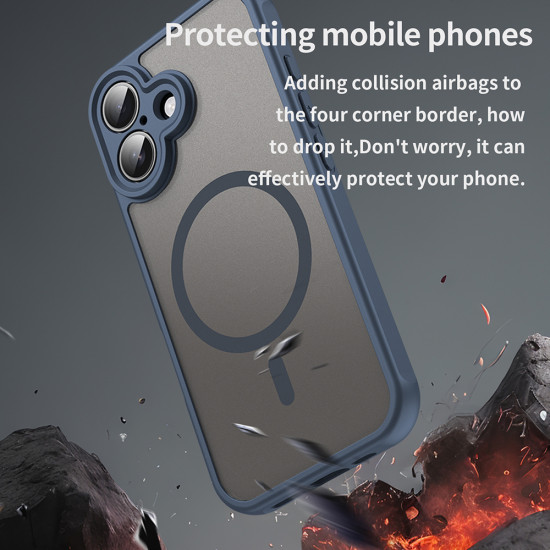 Techsuit  HaloFrost II MagSafe  iPhone 16 Plus  Navy Blue