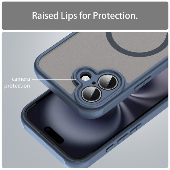 Techsuit  HaloFrost II MagSafe  iPhone 16 Plus  Navy Blue