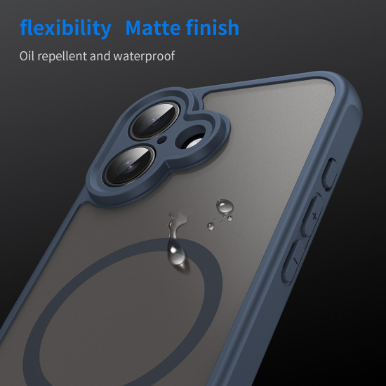 Techsuit  HaloFrost II MagSafe  iPhone 16 Plus  Navy Blue