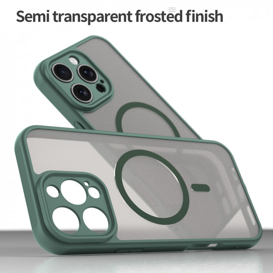 Techsuit HaloFrost II MagSafe iPhone 16 Pro Max Green Techsuit HaloFrost II MagSafe iPhone 16 Pro Max Green