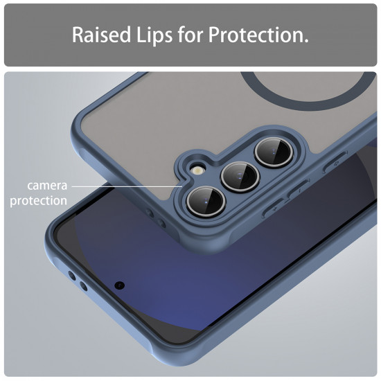 Techsuit HaloFrost II MagSafe Samsung Galaxy S24 FE Navy Blue Techsuit HaloFrost II MagSafe Samsung Galaxy S24 FE Navy Blue