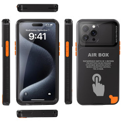 ShellBox  AirBox Waterproof IP68 Case (6.1 inch)  iPhone 12/12 Pro/13/13 Pro/14/14 pro/15/15 Pro/16  Black ShellBox  AirBox Waterproof IP68 Case (6.1 inch)  iPhone 12/12 Pro/13/13 Pro/14/14 pro/15/15 Pro/16  Black