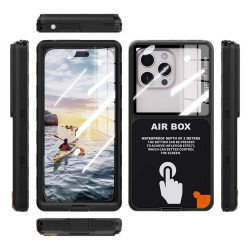 ShellBox  AirBox Waterproof IP68 Case (max. 6.9 inch)  Universal Phone Model (max. 15mm depth)  Black ShellBox  AirBox Waterproof IP68 Case (max. 6.9 inch)  Universal Phone Model (max. 15mm depth)  Black