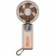 Techsuit Premium Mini Hand Fan (Z8) with LED Digital Display, USB C Rechargeable, 3 Wind Speeds, 2A, 3600mAh Beige Techsuit Premium Mini Hand Fan (Z8) with LED Digital Display, USB C Rechargeable, 3 Wind Speeds, 2A, 3600mAh Beige