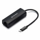Techsuit  Ethernet Adapter NetLink (AC20)  Type C Male to RJ45 LAN Port Female, 100Mbps, ABS  Black