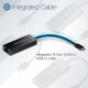 Techsuit  Ethernet Adapter NetLink (AC20)  Type C Male to RJ45 LAN Port Female, 100Mbps, ABS  Black
