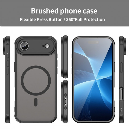 Techsuit HaloFrost II MagSafe iPhone 17 Air Black Techsuit HaloFrost II MagSafe iPhone 17 Air Black