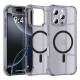 Techsuit  Shockproof Clear Silicone MagSafe  iPhone 16 Pro Max  Smoke Black
