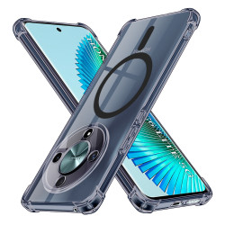 Techsuit  Shockproof Clear Silicone MagSafe  Honor Magic6 Lite  Smoke Black