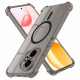 Techsuit  Shockproof Clear Silicone MagSafe  Oppo A5 Pro 4G / A5 Pro 5G  Smoke Black