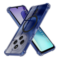 Techsuit  Shockproof Clear Silicone MagSafe  Xiaomi Redmi 14C / Poco C75  Smoke Black